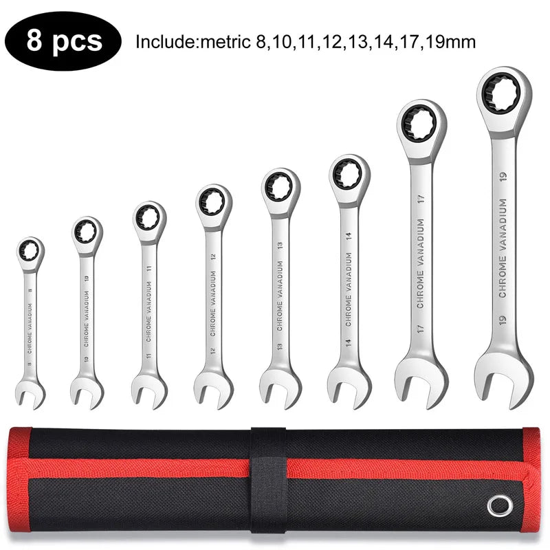 12-Point Ratcheting Combination Wrench Set - view 9 | Wrench Haus