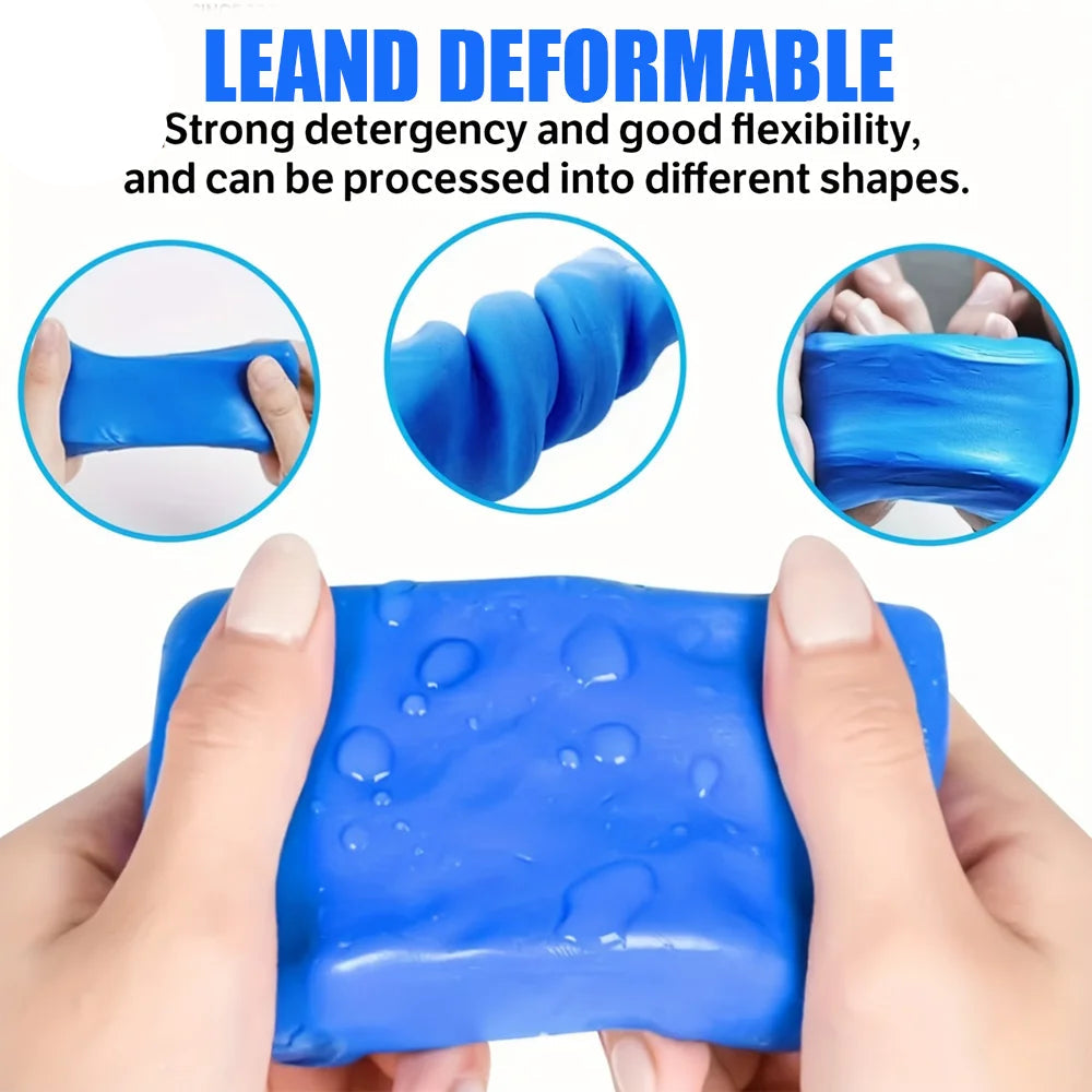 Clay bar used on car paint surface