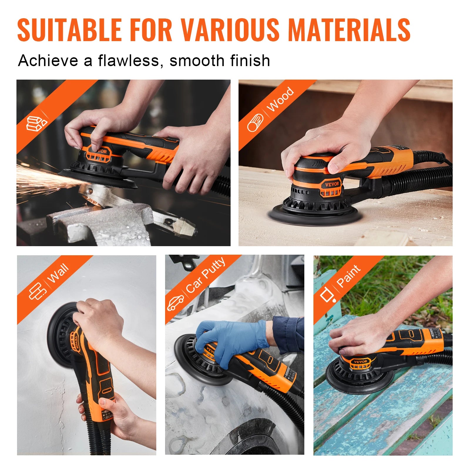 Brushless Sander - 6 Variable Speed Orbital Tool | Wrench Haus