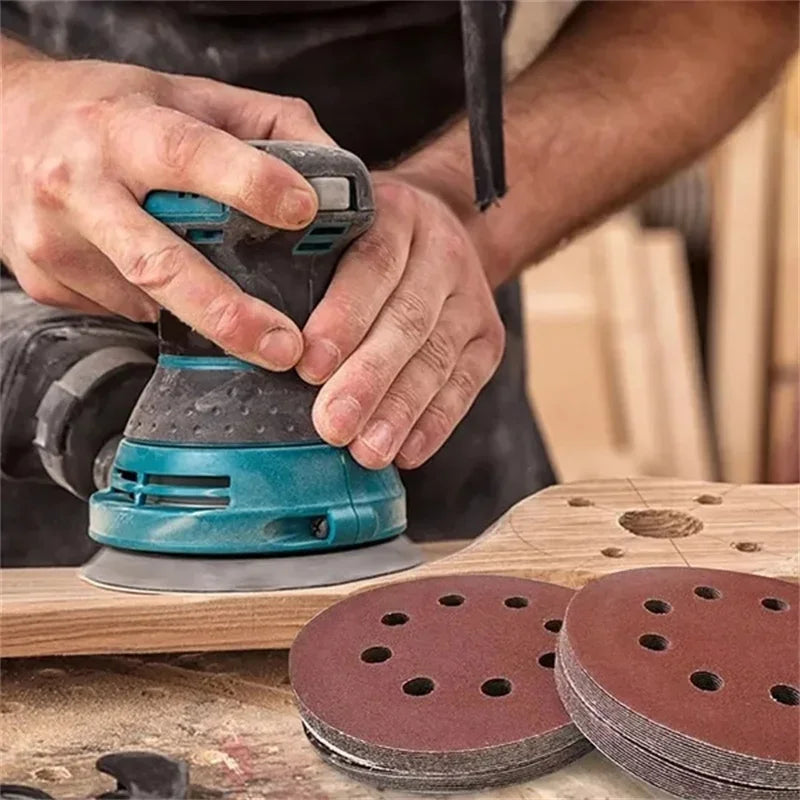 Sanding disc grit texture detail
