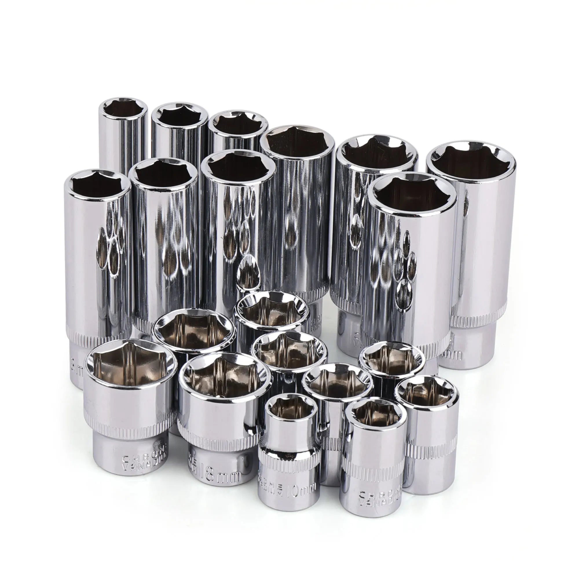 3/8" Drive Deep Long Socket Set