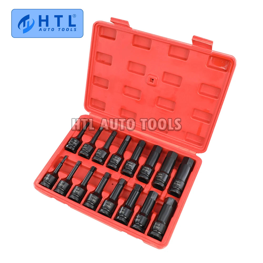 16-Piece Impact Hex Bit Socket Set H5-H21 - Storage Case | Wrench Haus