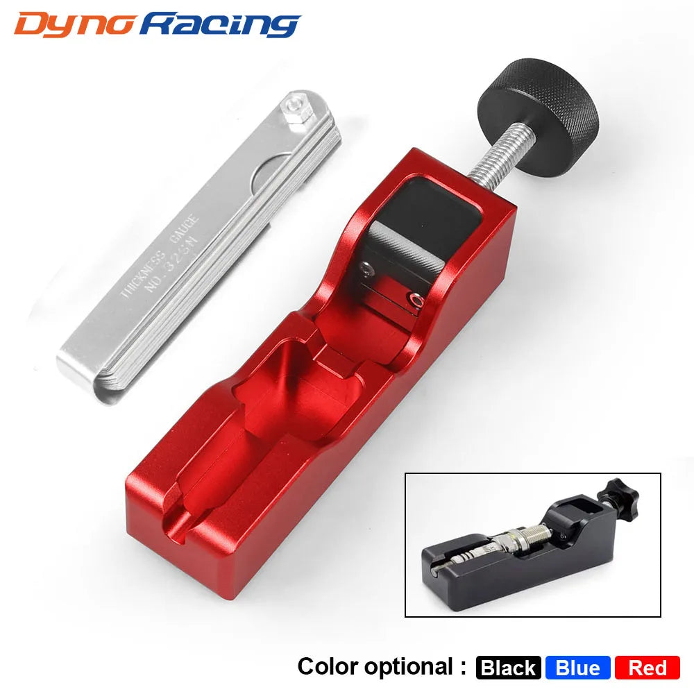 Billet aluminum spark plug gap tool with feeler gauge set | Wrench Haus