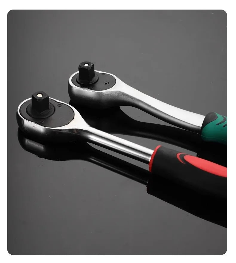 Quick-Release Ratchet Handle 24/72-Tooth - Angled Profile View | Wrench Haus