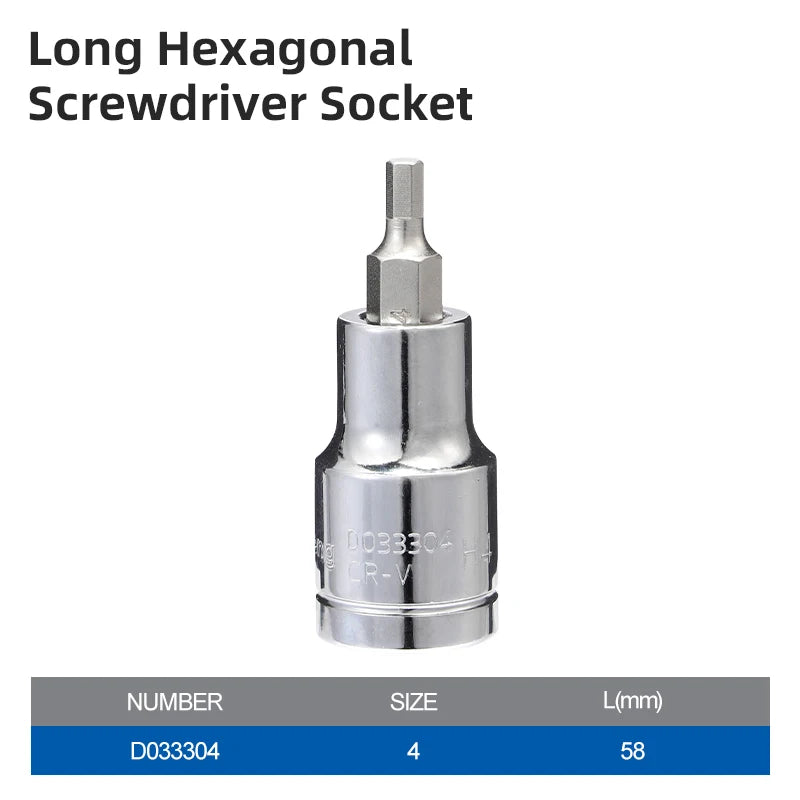 58mm Hex Socket Set, 1/2-Inch Drive - Workshop Application | Wrench Haus