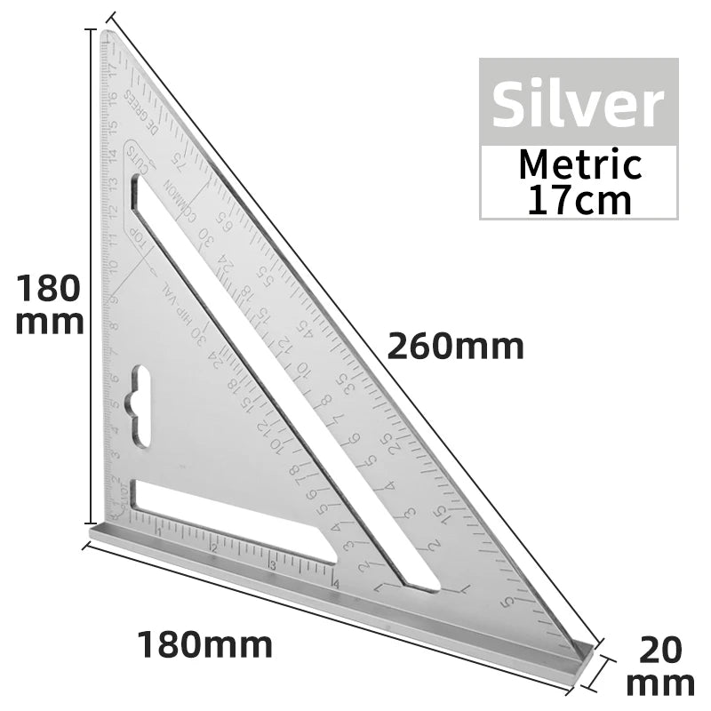 Carpenter Try Square - Laser Etched Scale Tool | Wrench Haus