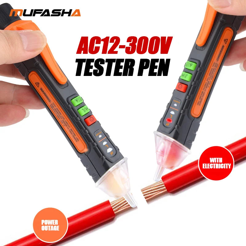 Non-contact voltage detector pen with breakpoint finder tip