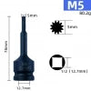 Schlagschraubernüsse-Set M5-M19 | 1/2" Antrieb 12-kant
