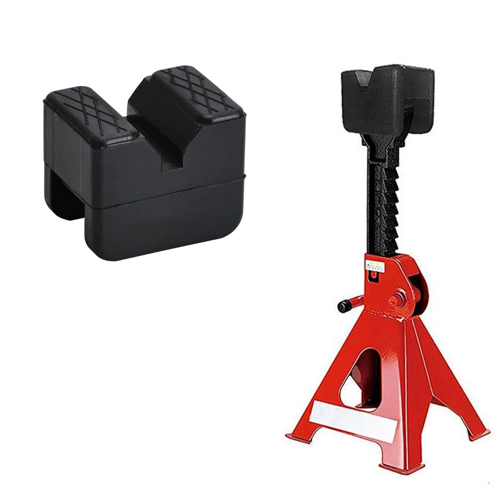 Universal Slotted Rail Jack Pad Adapter - Rubber Pinch Weld Protector for Jack Stands | Wrench Haus
