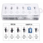 Push retainer body clips detail, six styles | Wrench Haus