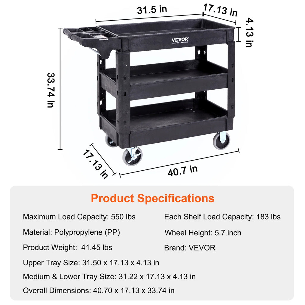 Rolling Cart Kit - PP Construction Storage Cart | Wrench Haus
