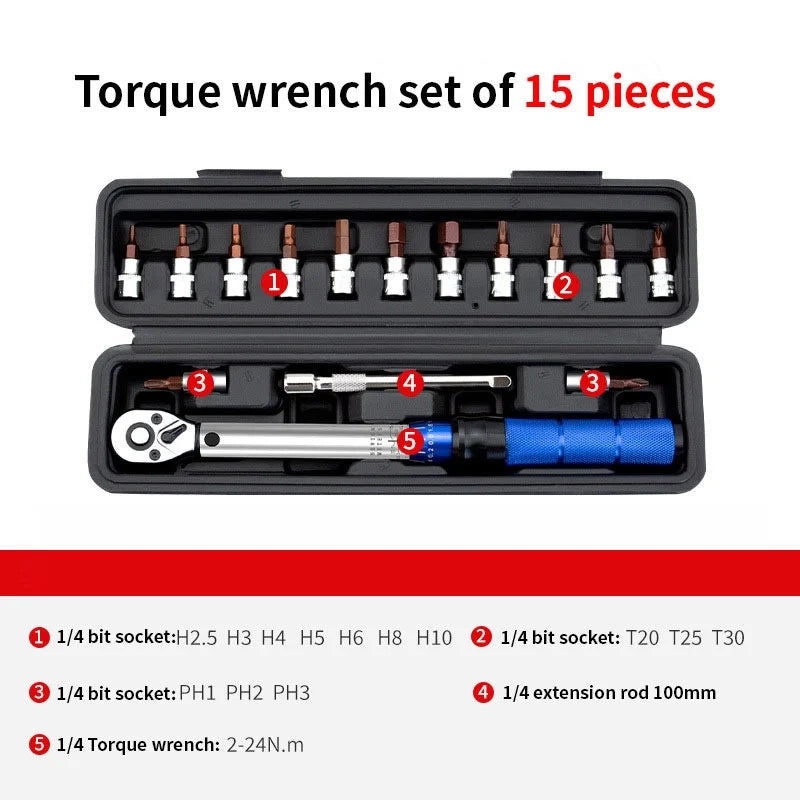 Compact torque wrench kit for bicycle assembly and maintenance | Wrench Haus
