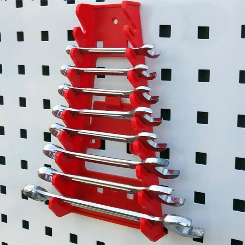 2Pcs Red Wrench Organizer Tray Set - Plastic Spanner Holder Rack Toolbox Drawer Storage | Wrench Haus
