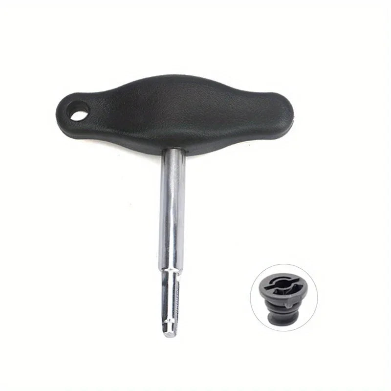 Plastic Oil Drain Plug Wrench VW Audi SEAT - Full tool with T-bar handle and drain plug adapter | Wrench Haus