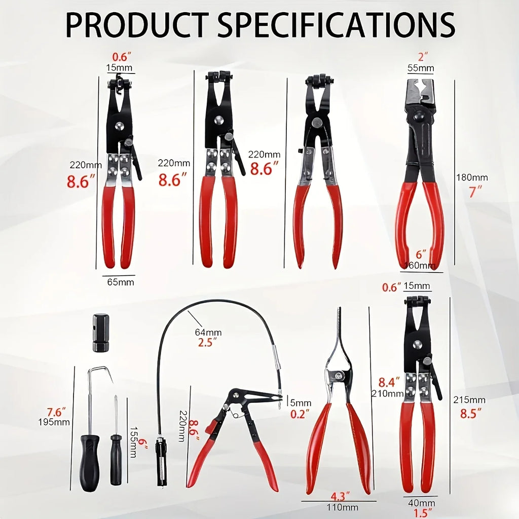 Hose Clamp Pliers - Flexible Wire Reach Detail | Wrench Haus