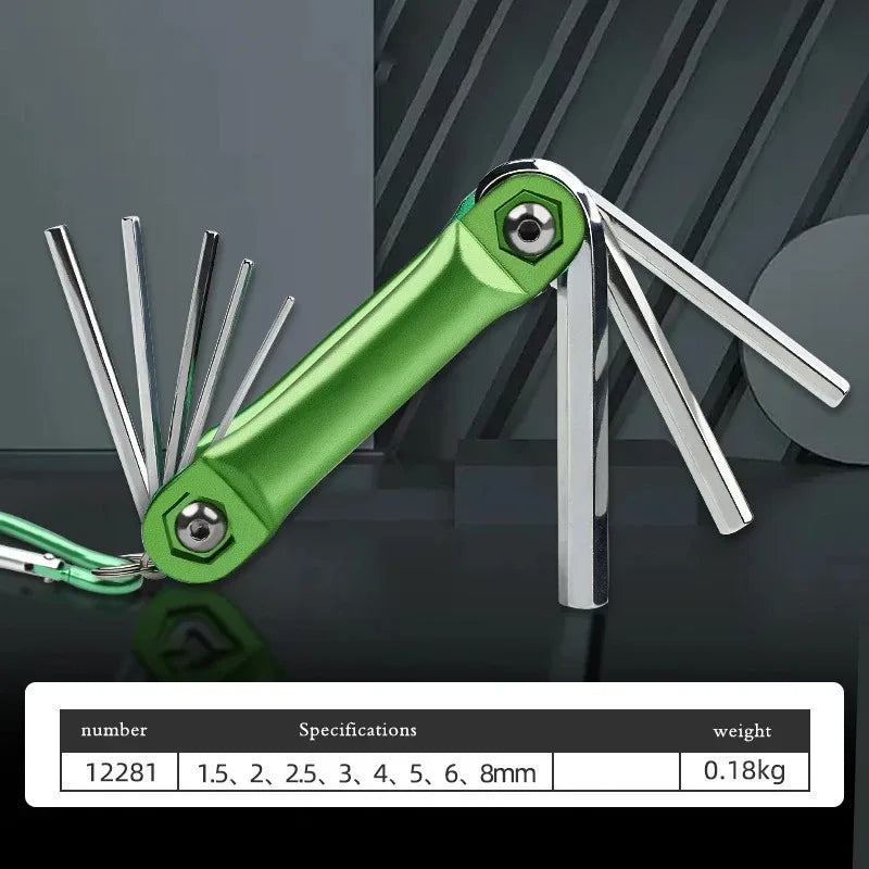 8-in-1 folding hex and Torx wrench, pocket-sized body | Wrench Haus