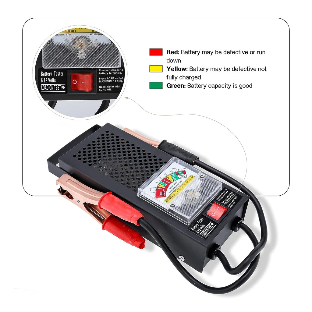 BT-100 Automotive Battery Load Tester & Voltmeter