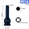 Schlagschraubernüsse-Set M5-M19 | 1/2" Antrieb 12-kant