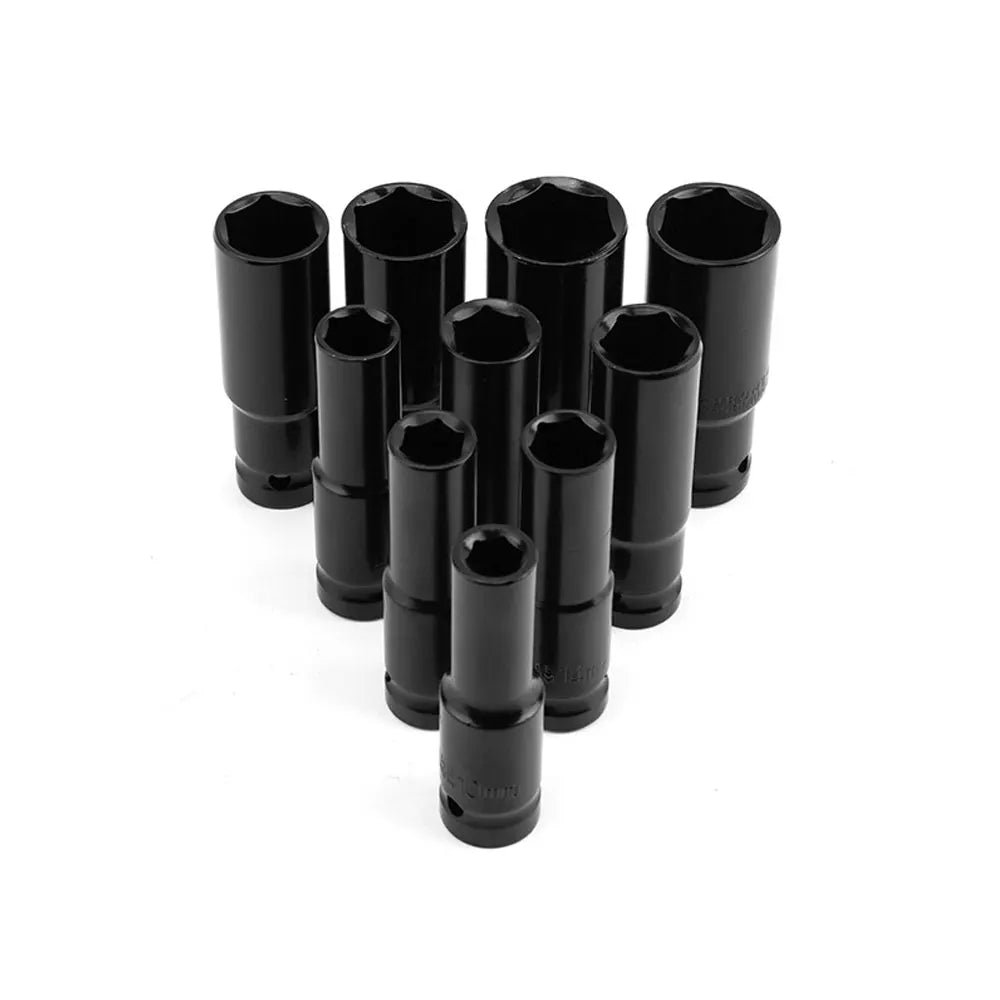 1/2 Drive Deep Socket Set - Metric 6-Point Portable Tool Case | Wrench Haus