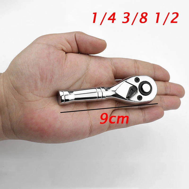 Stubby flex-head ratchet set, full kit
