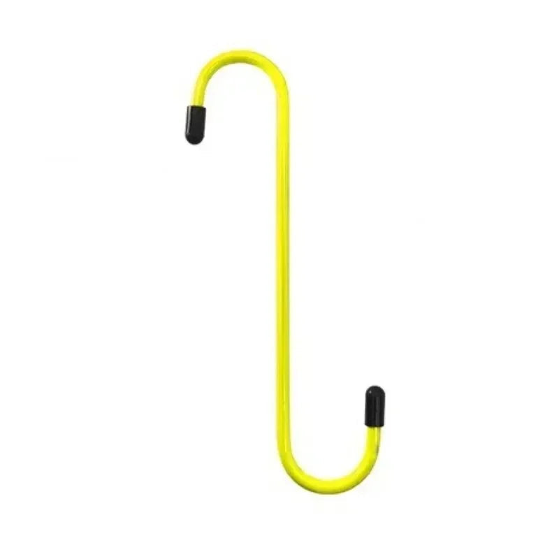 Brake Caliper Hook - Yellow caliper hook in use suspending brake caliper during disc brake service on vehicle | Wrench Haus
