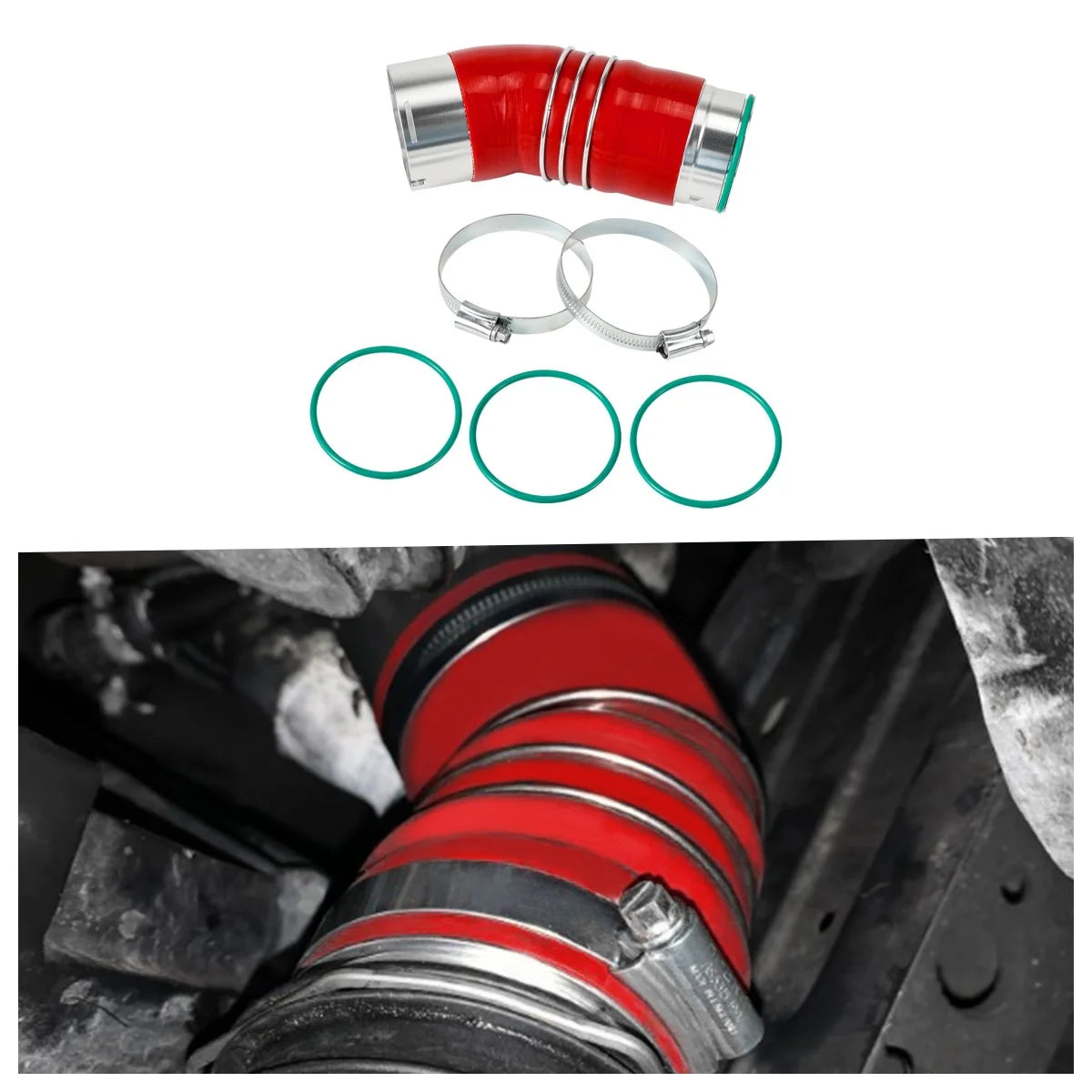 Silicone intercooler boost hose for BMW 335d - view 11 | Wrench Haus