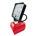 Milwaukee M18 LED Work Light Side Profile - 18V Battery Powered Adjustable Tilt | Wrench Haus