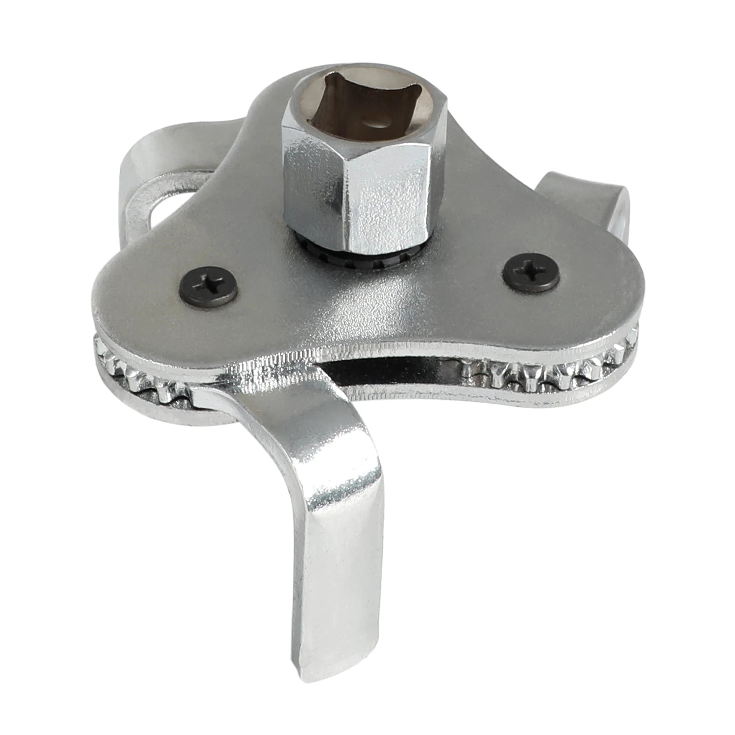 Universal 3-Jaw Adjustable Oil Filter Wrench — 2.5" to 4.5" Canister Filter Removal Tool