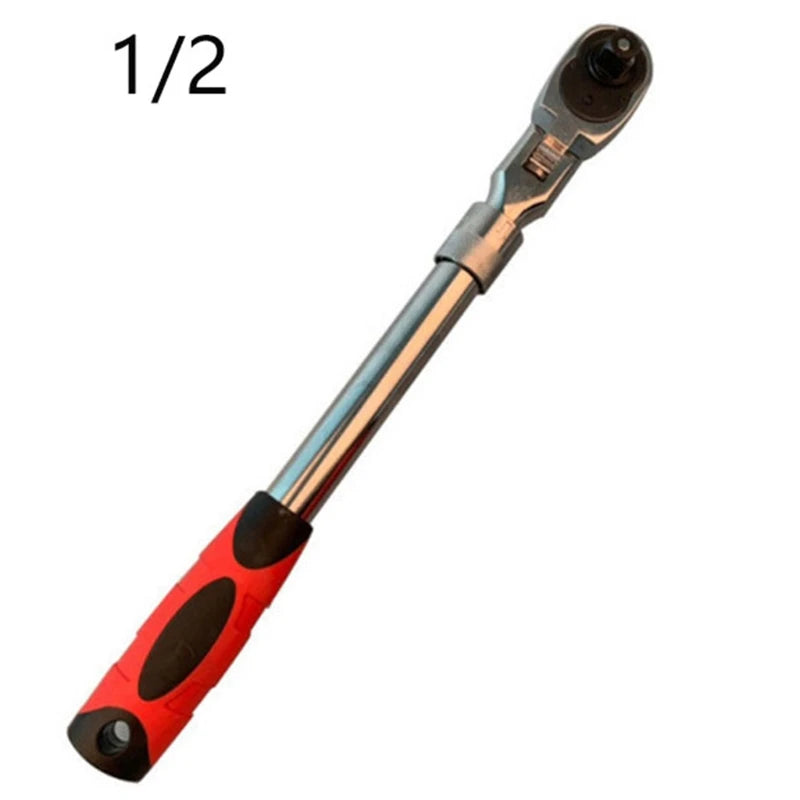 72-Tooth Flex-Head Ratchet, Carbon Steel - Socket Attachment Detail | Wrench Haus