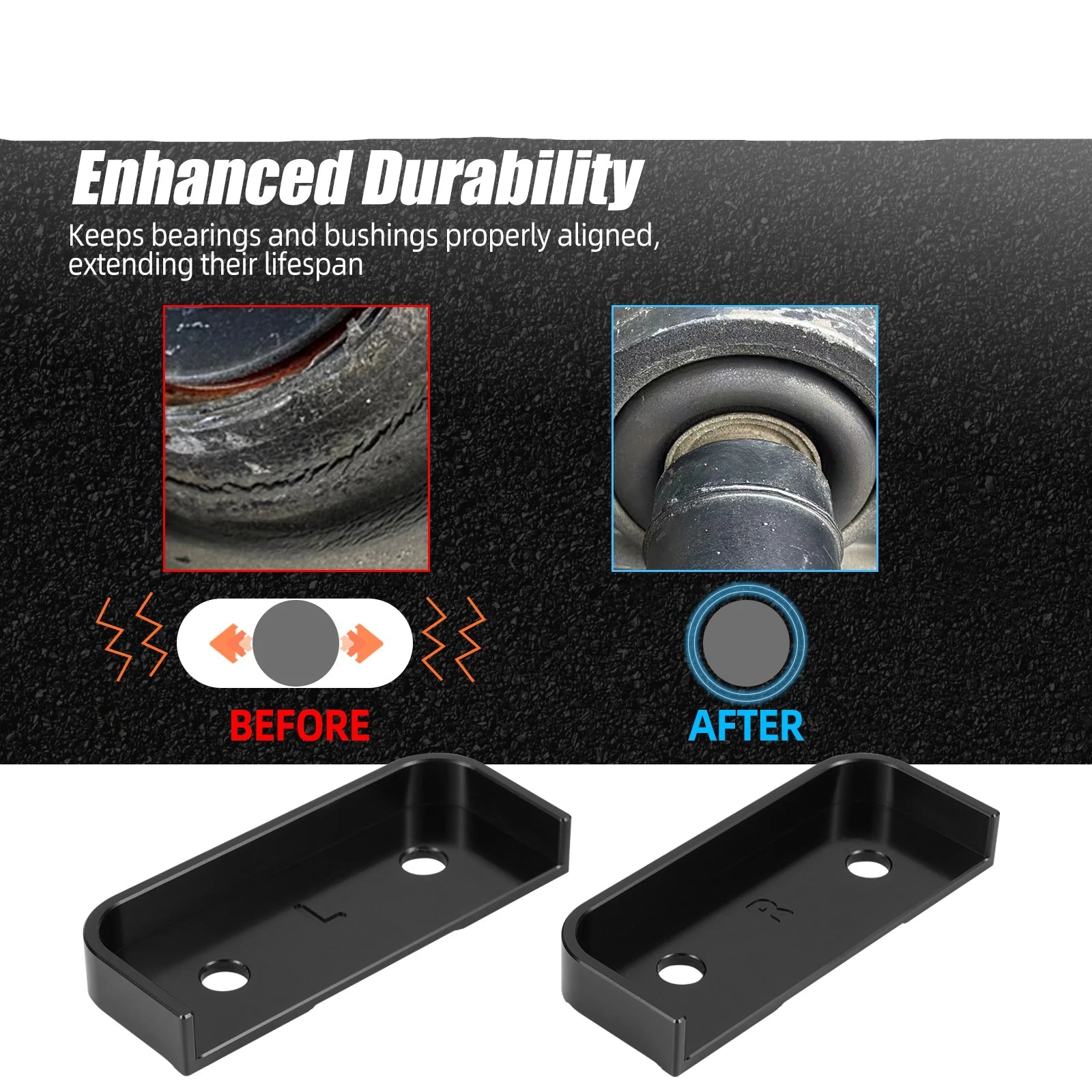 Aluminium-Kardanwellenlager-Abdeckplatte – Audi S3/RS3 8V, TT/TTS/TTRS 8S, VW Golf 7/8 R