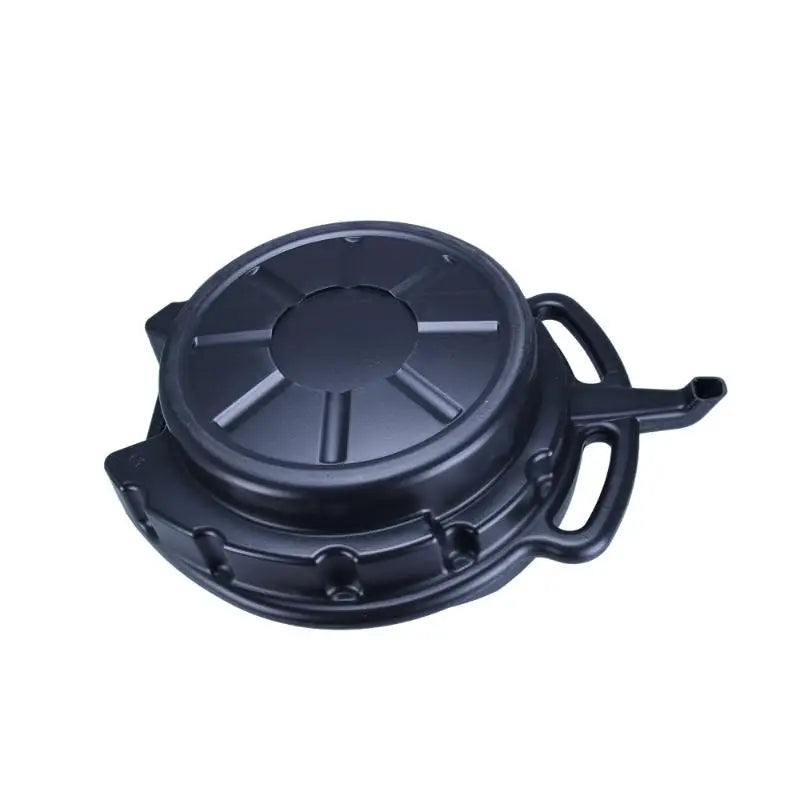 Oil drain pan collecting waste engine oil