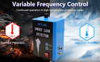 Smoke leak detector between overheat and anti-frost temperature protection icons, wide layout | Wrench Haus