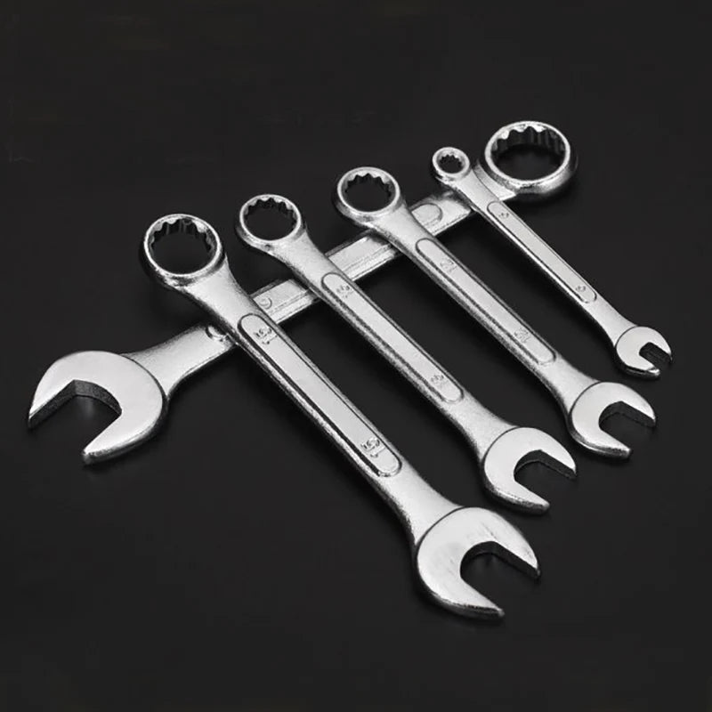 Mini metric combination wrench set laid out, 4-24mm sizes | Wrench Haus