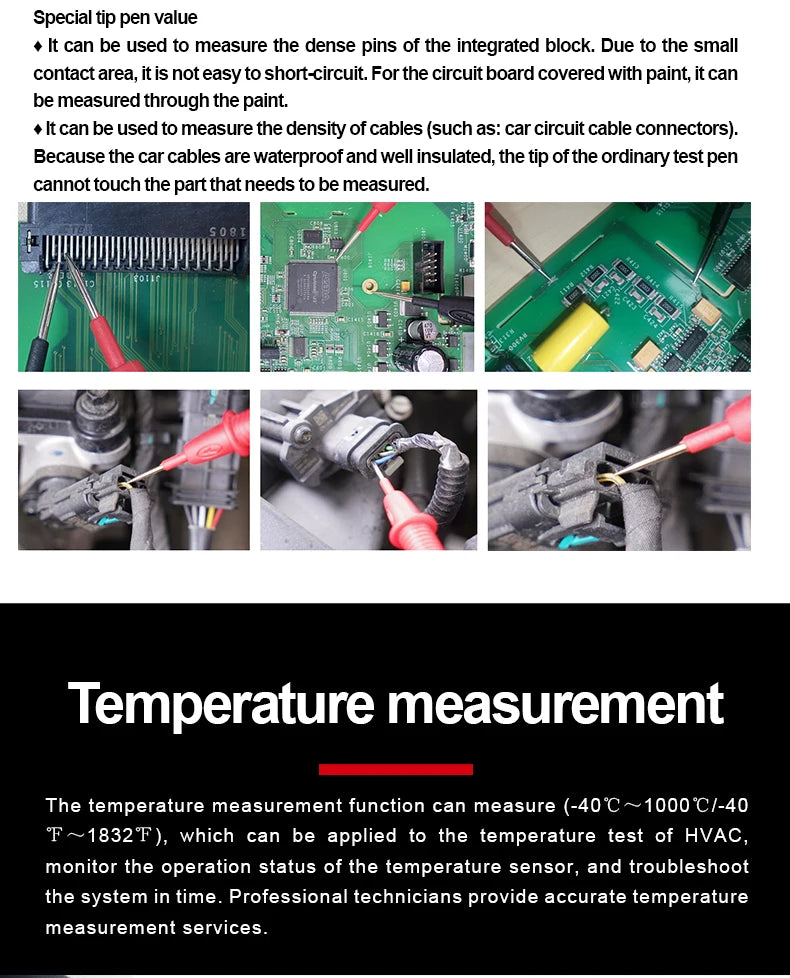 UNI-T UT105+/UT107+ Automotive Multimeter - Tach, RPM & Dwell Testing
