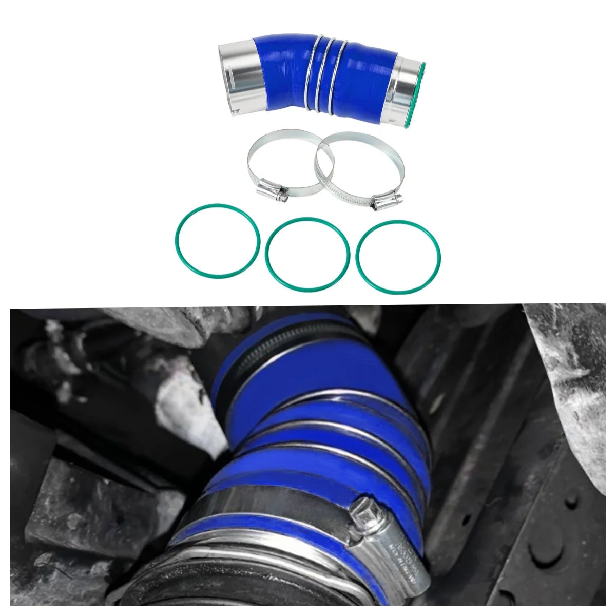 Silicone intercooler boost hose for BMW 335d - view 10 | Wrench Haus