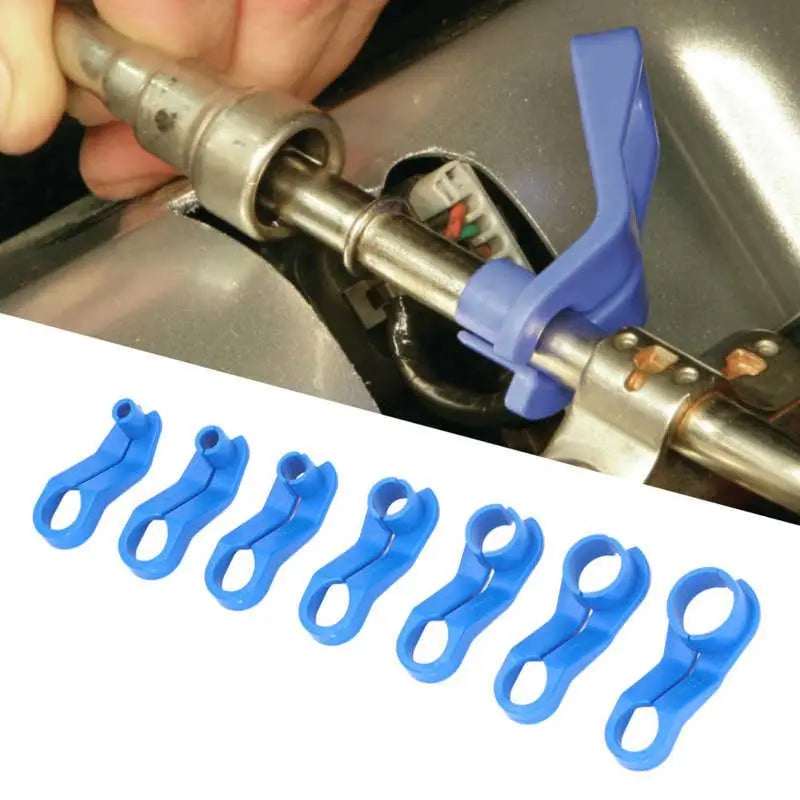 7-piece blue A/C and fuel line disconnect tool set | Wrench Haus