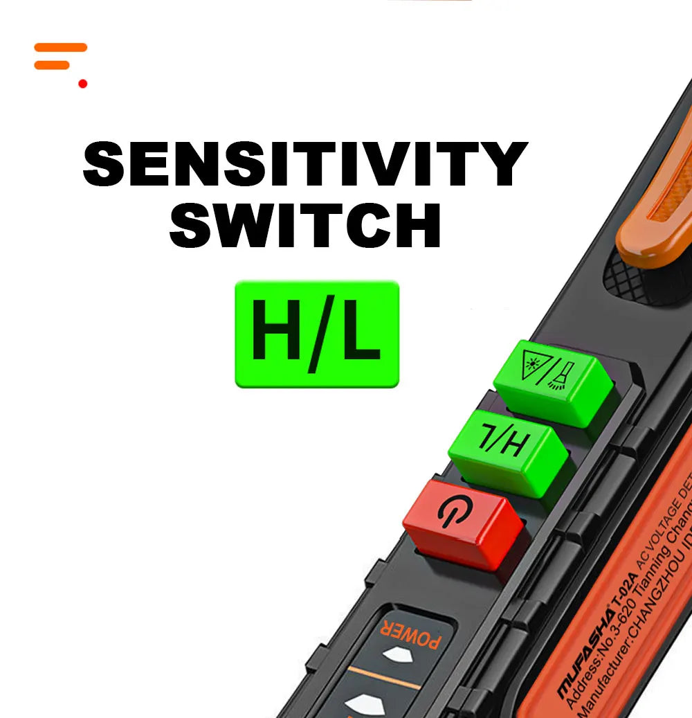 Voltage detector pen with LED indicator and audible buzzer | Wrench Haus
