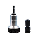 Rust Removal Brush In Use on Wheel Hub - Brake Disc Cleaning Kit Drill Attachment | Wrench Haus