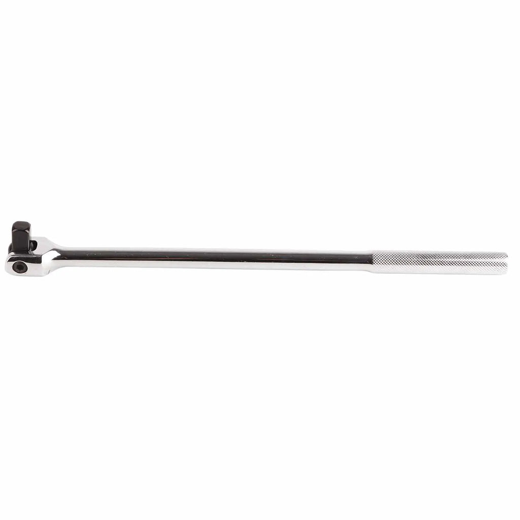 1/2" Drive Flexible Breaker Bar 15" - Side profile showing full length and polished chrome finish | Wrench Haus