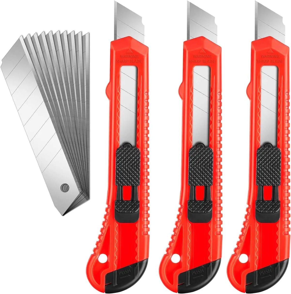 Box cutter kit including 10 replacement 18mm blades | Wrench Haus