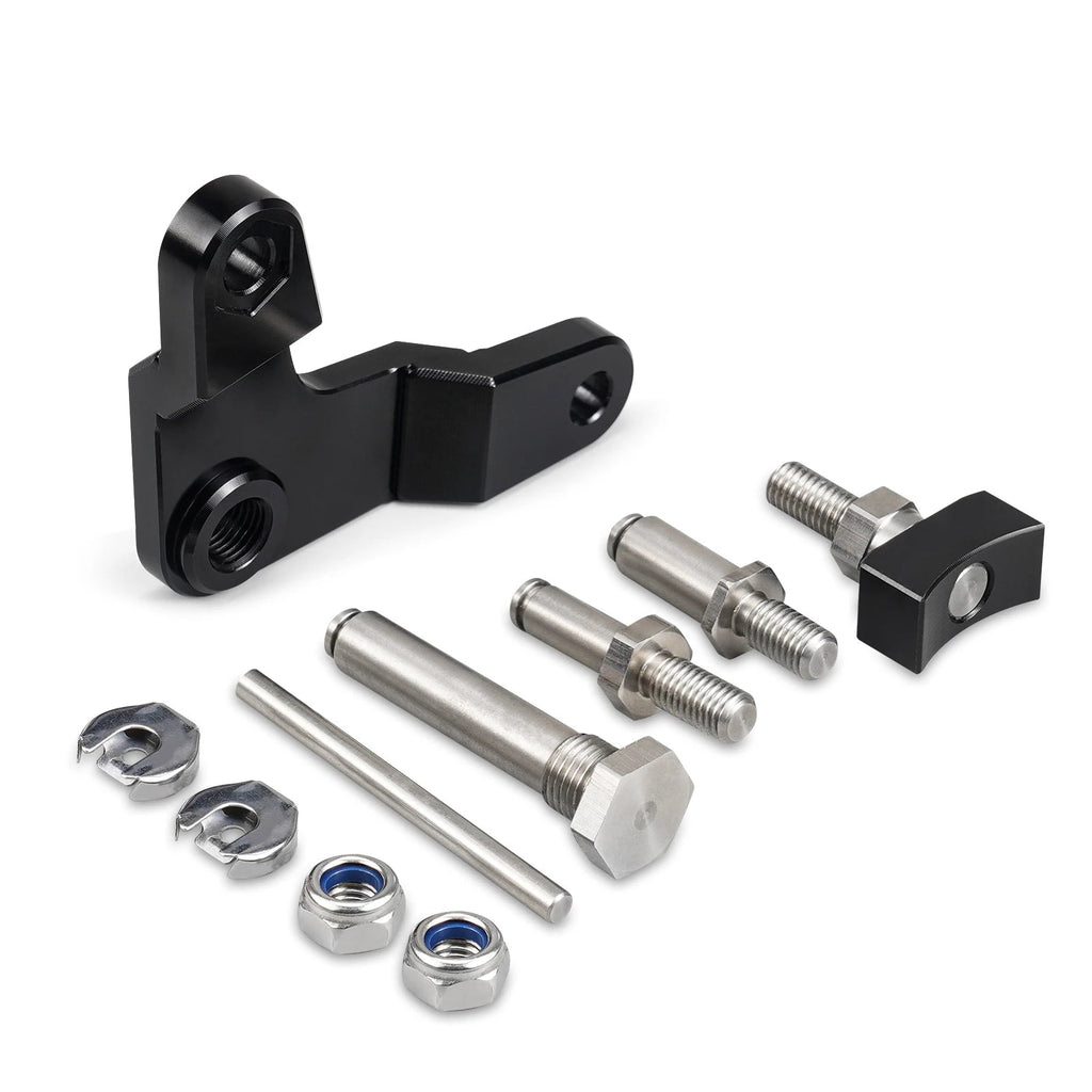 Aluminum shift relay lever kit with pivot pins, bushings and lock nuts | Wrench Haus