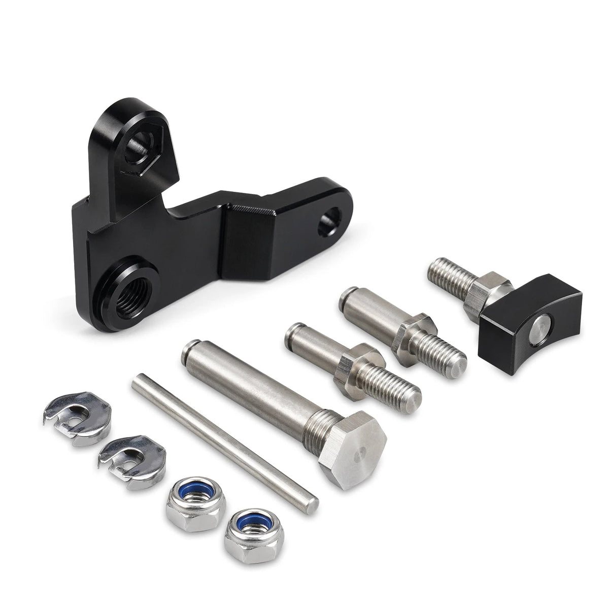 Aluminum shift relay lever kit with pivot pins, bushings and lock nuts | Wrench Haus