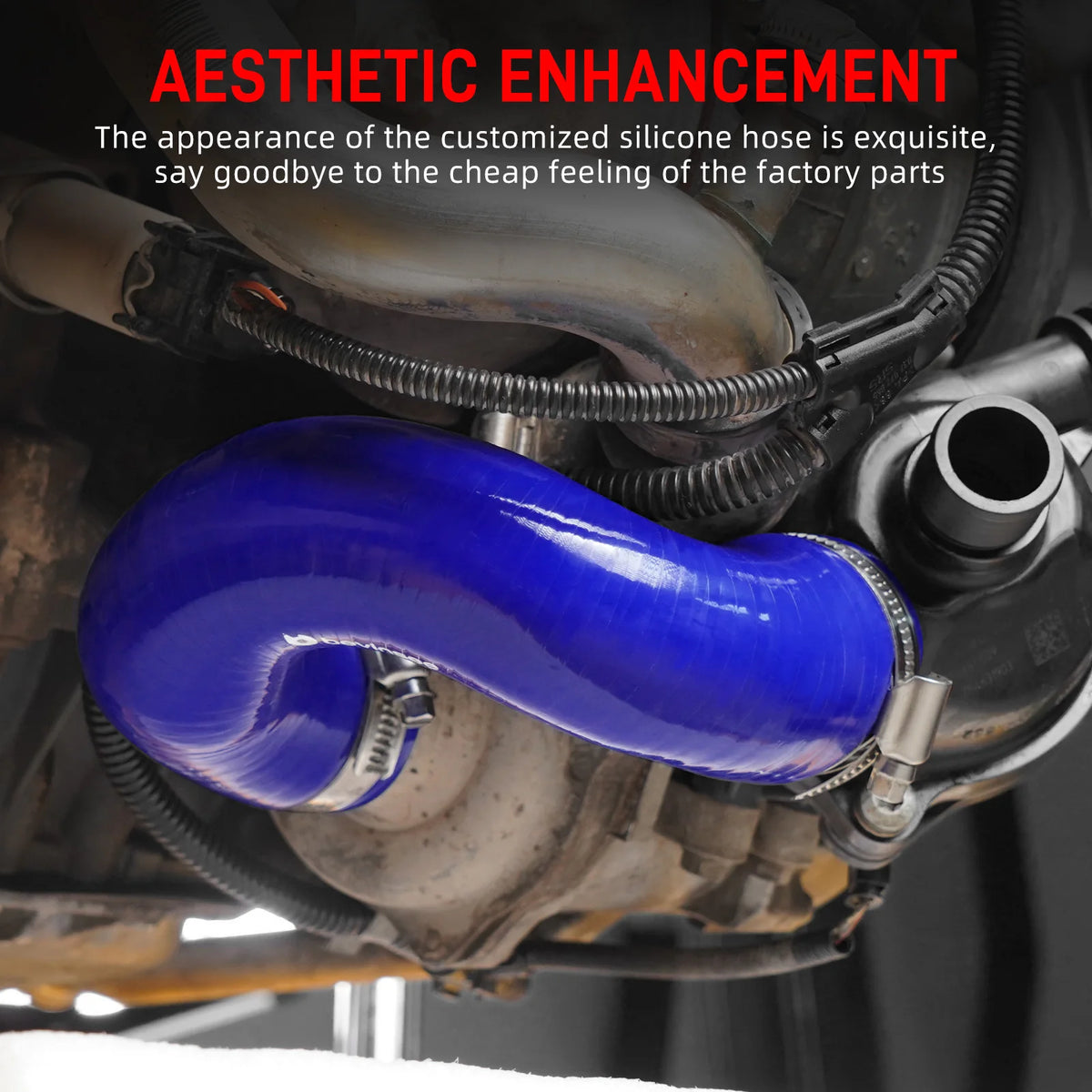 Triple-layer silicone coolant hose replacing BMW 11537521049 | Wrench Haus