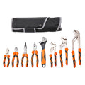 8-Piece Professional Pliers & Wrench Set - Complete 8-piece pliers and wrench set with heavy-duty tool bag showing all included tools | Wrench Haus