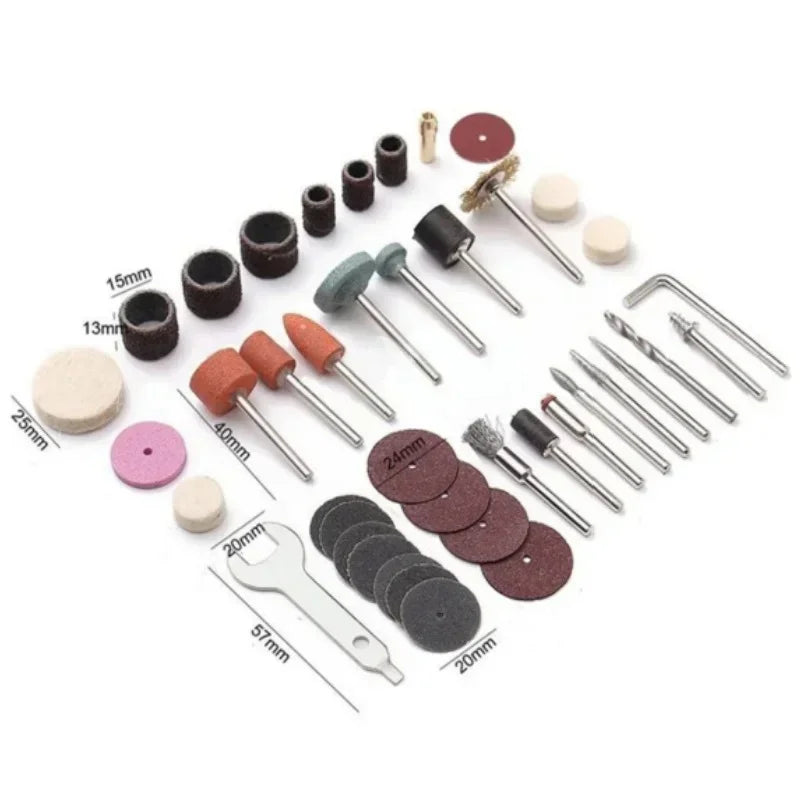 40-piece rotary tool kit for grinding, sanding and polishing | Wrench Haus