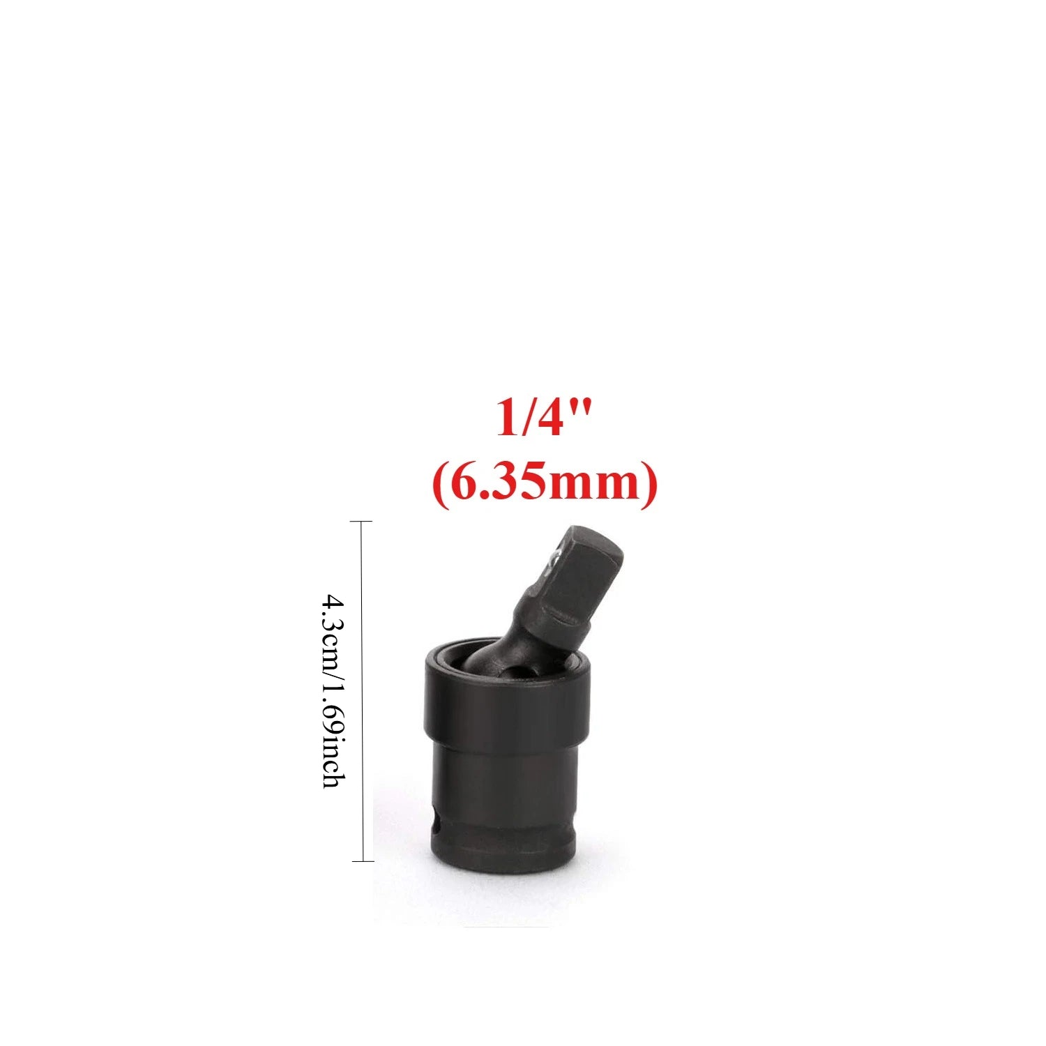 Swivel Impact Socket Joint Adapter - 90° Knuckle Joint, 1/4" Drive | Wrench Haus