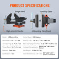 Cast Iron Bench Vise Set - Anvil Swivel Base Kit | Wrench Haus