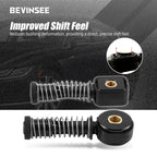 Solid shifter cable bushing kit fitted to shift cable end with bushing inset | Wrench Haus