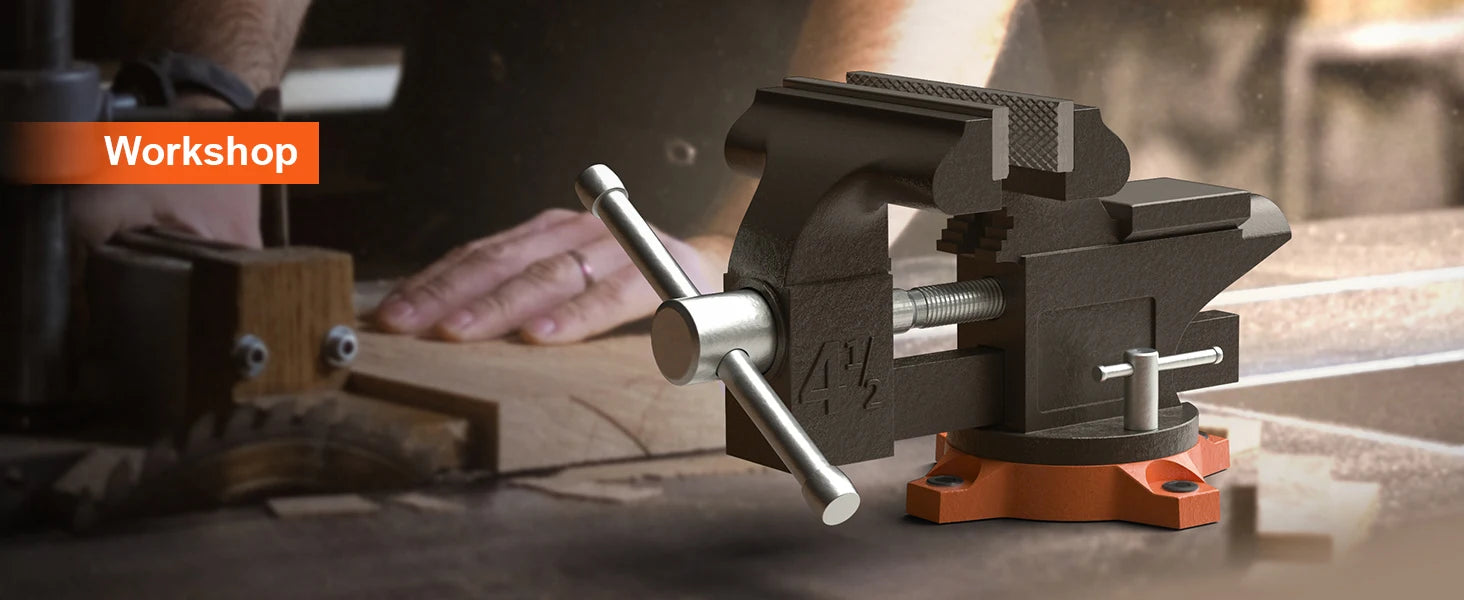 Cast Iron Bench Vise - Lockdown Swivel Base Kit | Wrench Haus