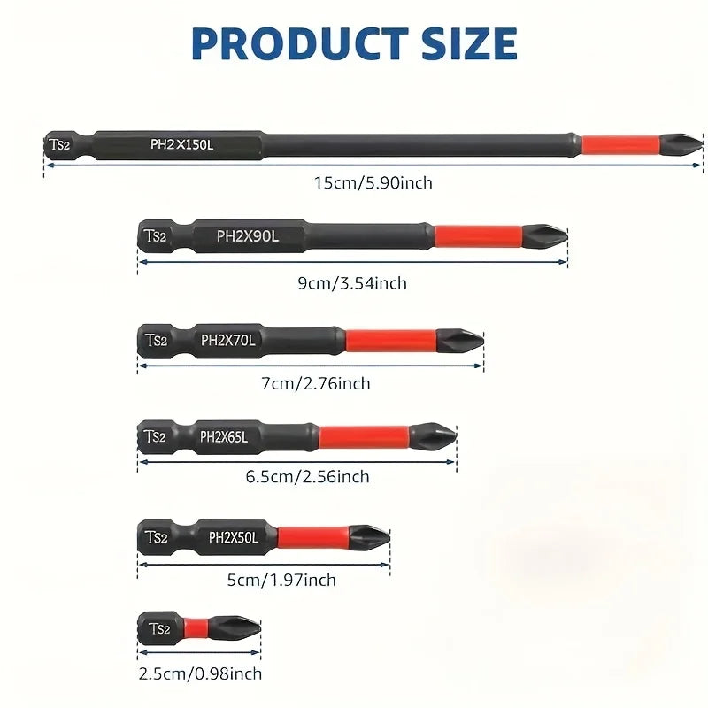 Screwdriver bit magnetic tip detail